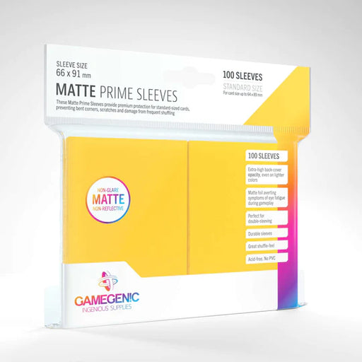 Gamegenic Matte Sleeves - Yellow