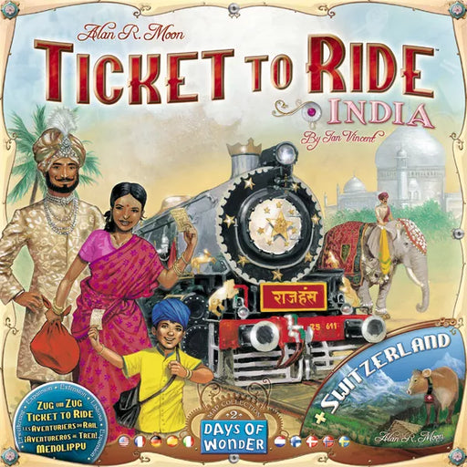 Ticket to Ride Map Collection 2 : India and Switzerland