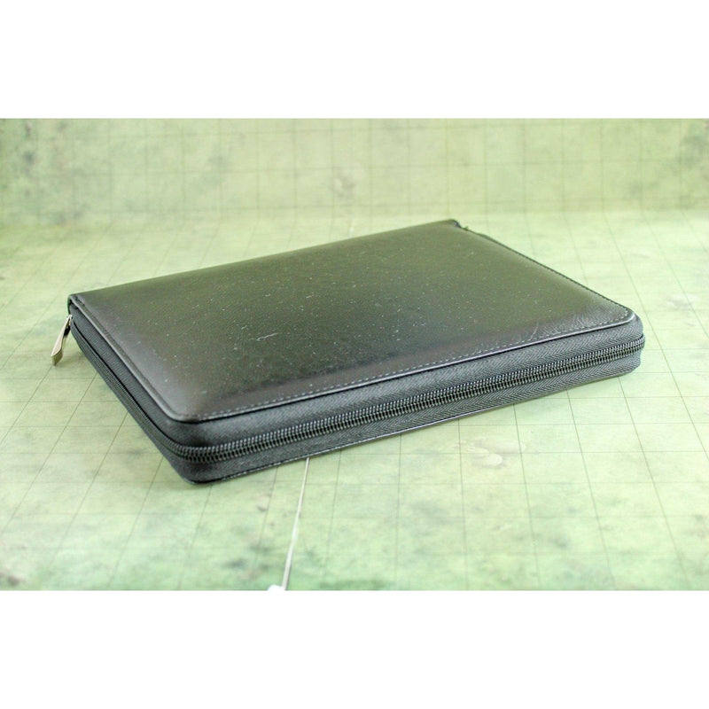 Black Leather Mystery Blind Folder with 5 Dice Sets