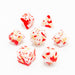 Bloodstained Ivory | Acrylic Dice | 7 Piece Set