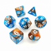 Caramel Azure | Acrylic Dice | 7 Piece Set
