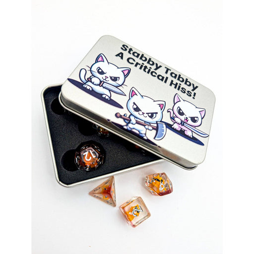 Cat Dice Tins Stabby Tabby