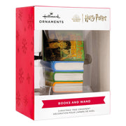 Collectable Harry Potter™ - Book Stack and Wand Ornament: Harry Potter