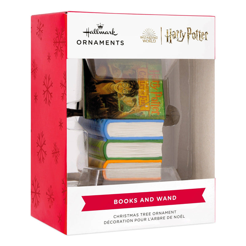 Collectable Harry Potter™ - Book Stack and Wand Ornament: Harry Potter