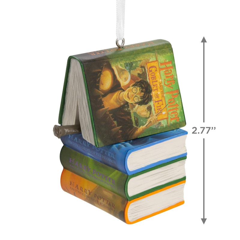 Collectable Harry Potter™ - Book Stack and Wand Ornament: Harry Potter