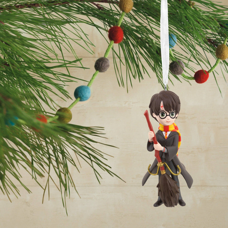 Collectable Harry Potter™ - Harry Potter™ and Broom Ornament: Harry Potter