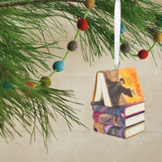 Collectable Harry Potter™ - Stacked Books With Wand Ornament