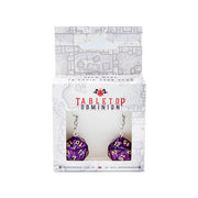 D20 Dice Earrings | Transparent Red | D&D Jewelry