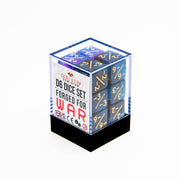 D6 Dice Counters | Red Blue | RPG | 12 Pack