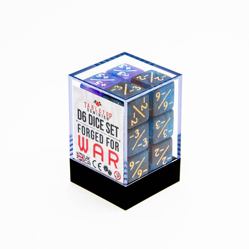 D6 Dice Counters | Red Blue | RPG | 12 Pack