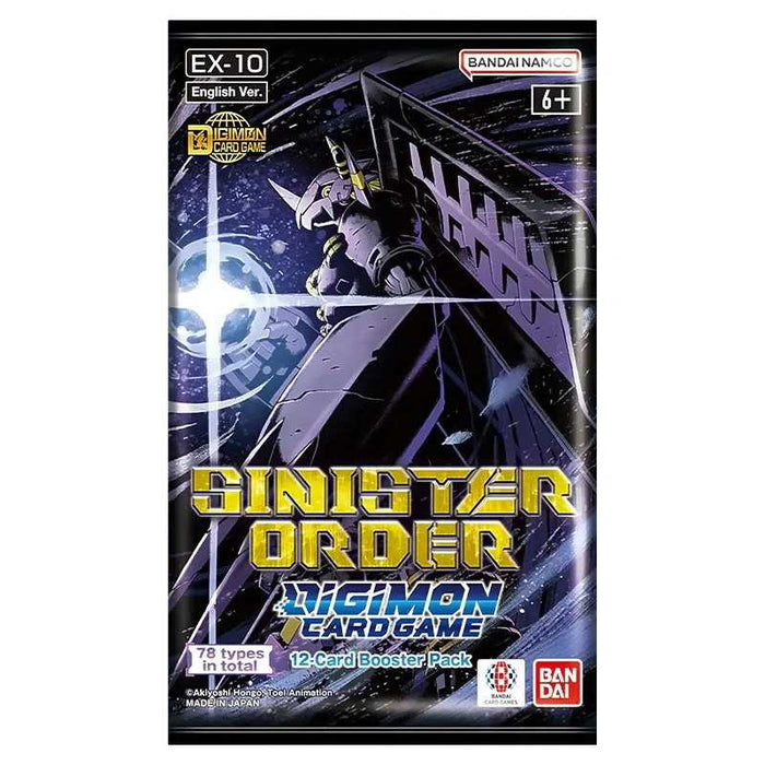 Digimon Card Game: Extra Booster Box - Sinister Order Booster Pack EX-10