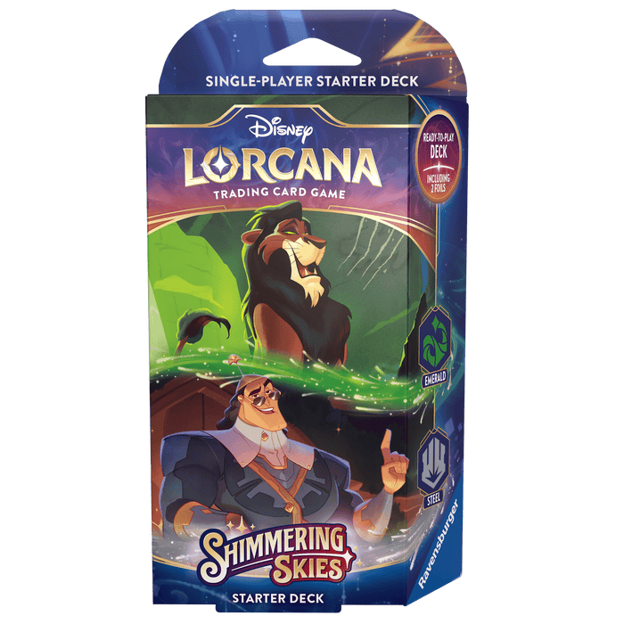 Disney Lorcana : Shimmering Skies - Starter Deck : Scar & Kronk