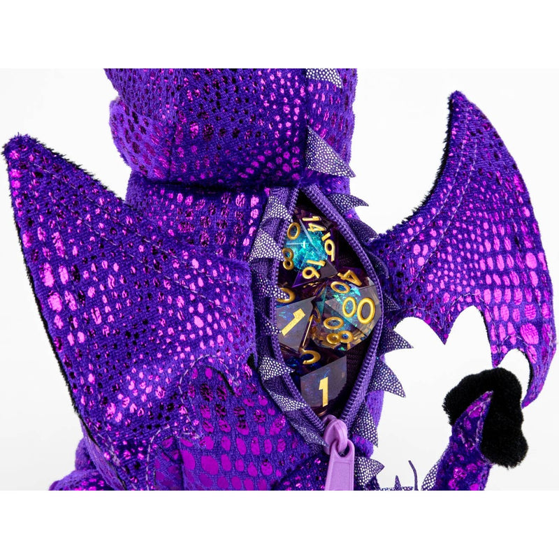Dragon Plush Dice Bag: Purple