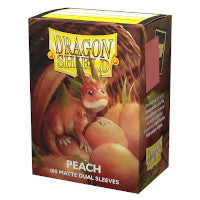 Dragon Shield - Dual Matte Standard Size Sleeves 100pk - Peach