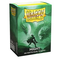 Dragon Shield -Dual Matte Standard Sleeves - Might Green 100ct
