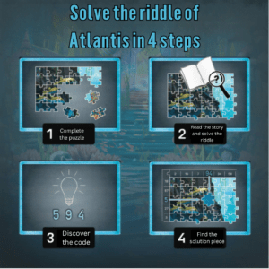 EXIT Puzzle: The Key to Atlantis - Escape Room Jigsaw Puzzle - Dinged Grade 2