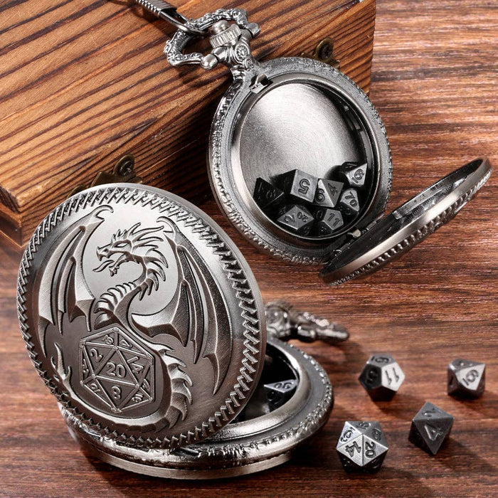 Fate's Guardian | Pocket Watch Case | Ancient Silver