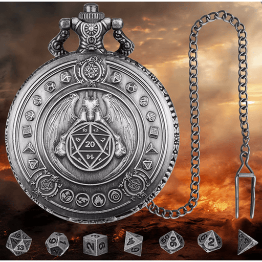 Fatebound Vault | Pocket Watch Case | Ancient Silver