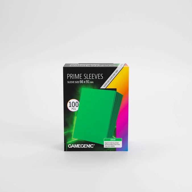 Gamegenic Prime Sleeves Green 66x91 (100 ct.)