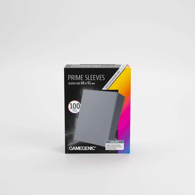 Gamegenic Prime Sleeves Dark Gray 66x91 (100 ct.)