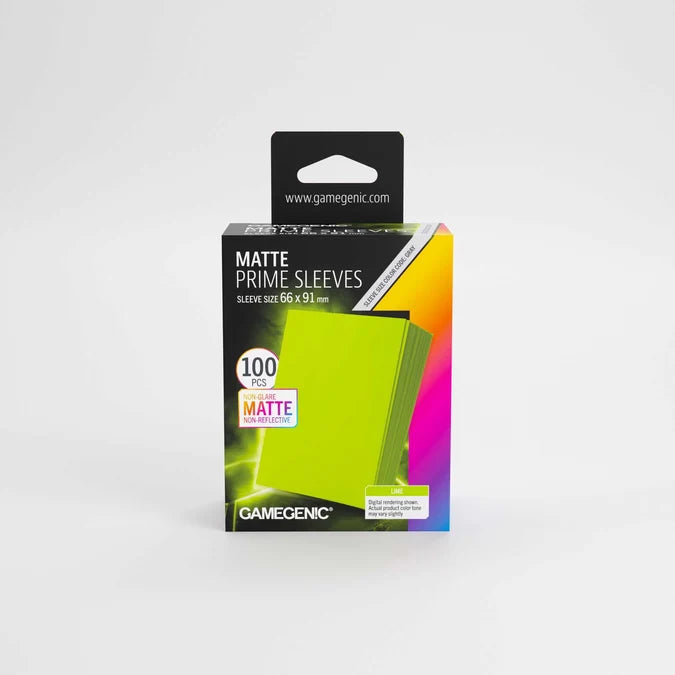 Gamegenic Matte Prime Sleeves Lime 66x91 (100 ct.)