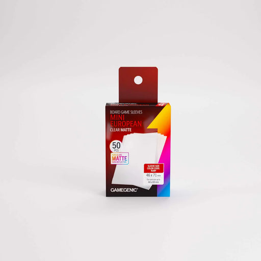 Gamegenic Board Game Sleeves Mini European Clear Matte 50 ct.