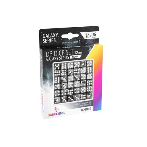 Gamegenic Galaxy series - Moon - D6 Dice Set 12mm 36 Pcs