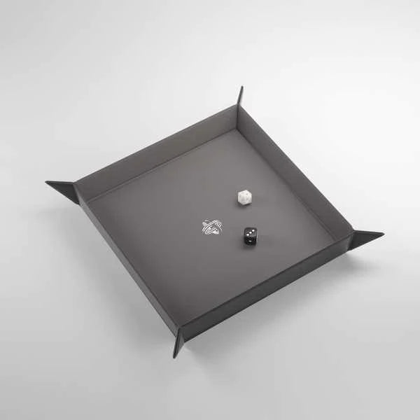 Gamegenic Magnectic Dice Tray Square : Black/Gray