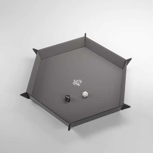 Gamegenic Magnectis Dice Tray Hexagonal : Black/Gray