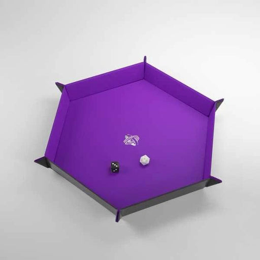 Gamegenic Magnectis Dice Tray Hexagonal : Black/Purple