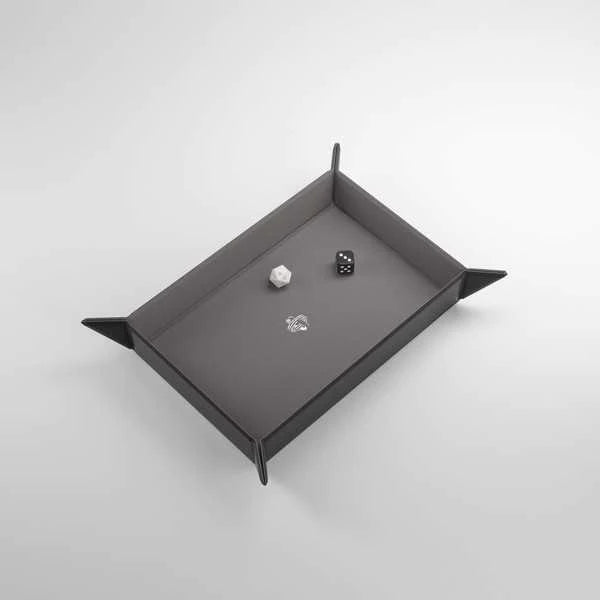 Gamegenic Magnectis Dice Tray Rectangular : Black/Gray