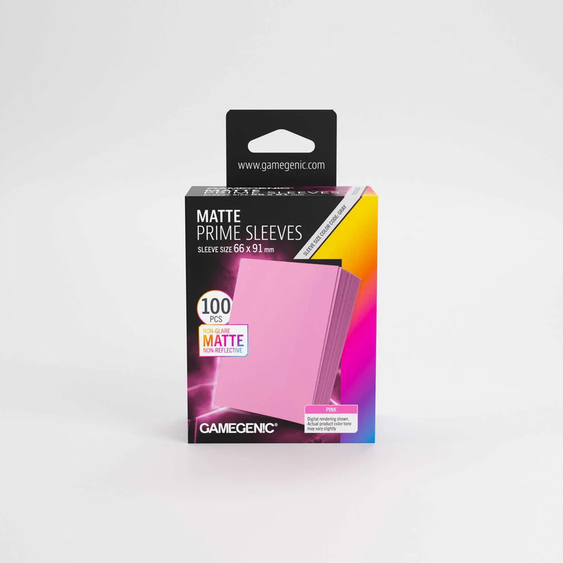 Gamegenic Matte Prime Sleeves Pink 66x91 100 ct.