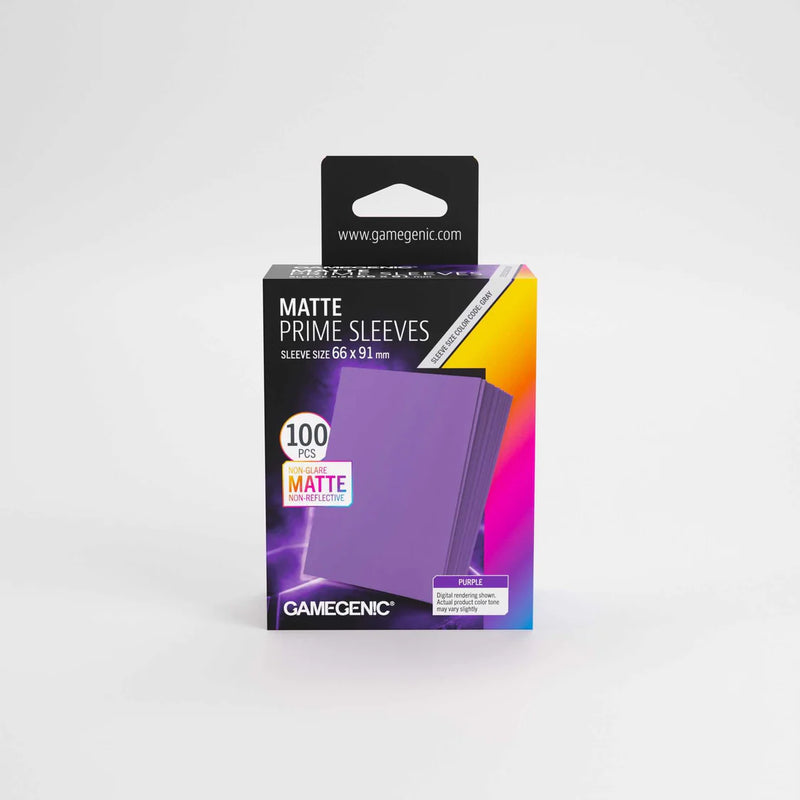 Gamegenic Matte Prime Sleeves Purple 66x91 100 ct.