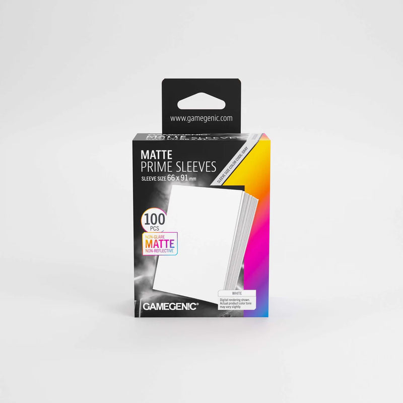 Gamegenic Matte Prime Sleeves White 66x91 100 ct.