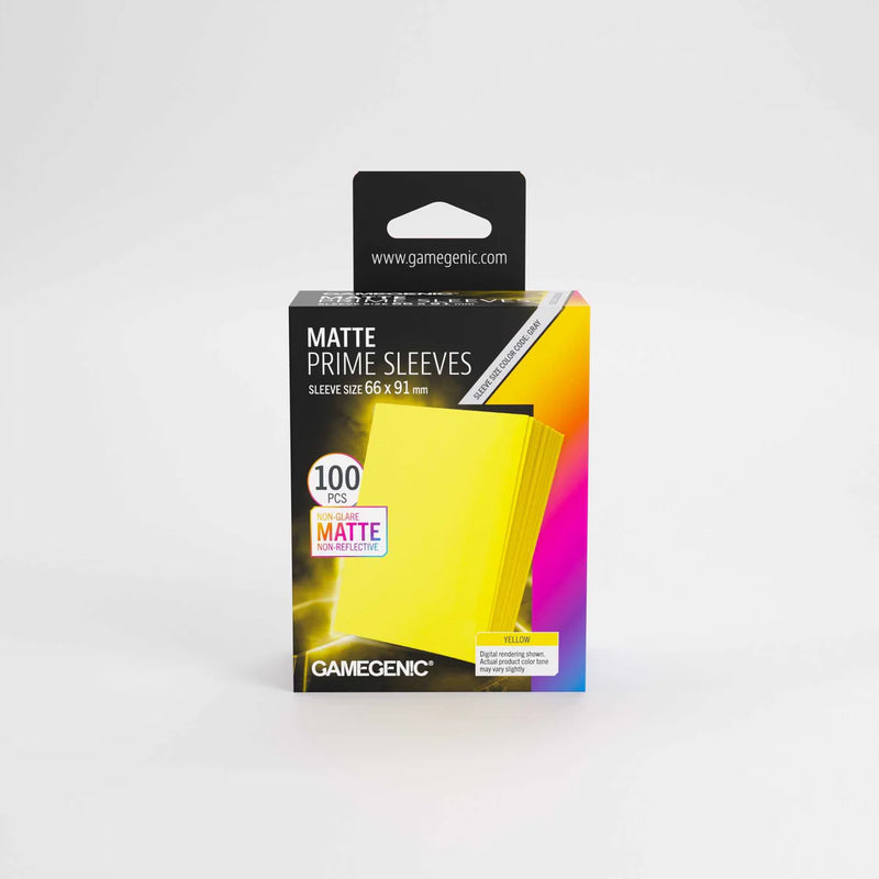 Gamegenic Matte Prime Sleeves Yellow 66x91 100 ct.