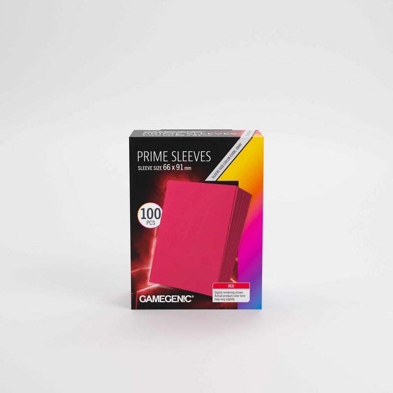 Gamegenic Prime Sleeves Red 66x91 100 ct.