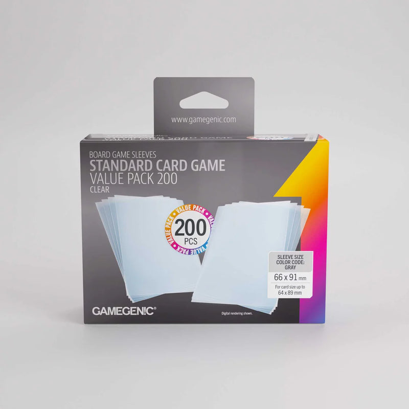 Gamegenic Prime Sleeves Standard Card Game-Size Value Pack 200