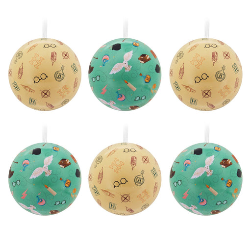 Harry Potter™ Tin Bauble Christmas Ornaments, Pack Of 12