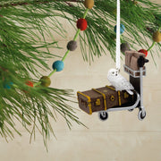 Harry Potter™ - Trolley With Trunk & Hedwig The Owl Ornament