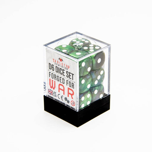 Iridescent D6 Dice Set | Blue Green | RPG 12 Pack