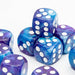 Iridescent D6 Dice Set | Purple Blue | RPG 12 Pack