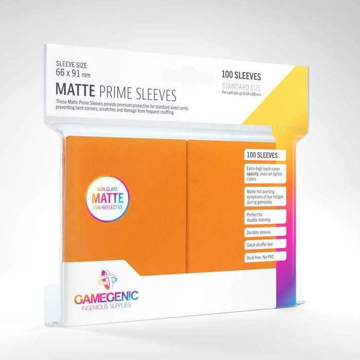 Matte Prime Sleeves - Orange 100