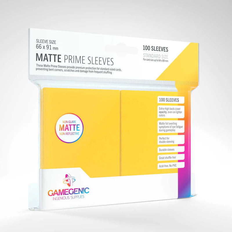 Matte Prime Sleeves - Yellow 100