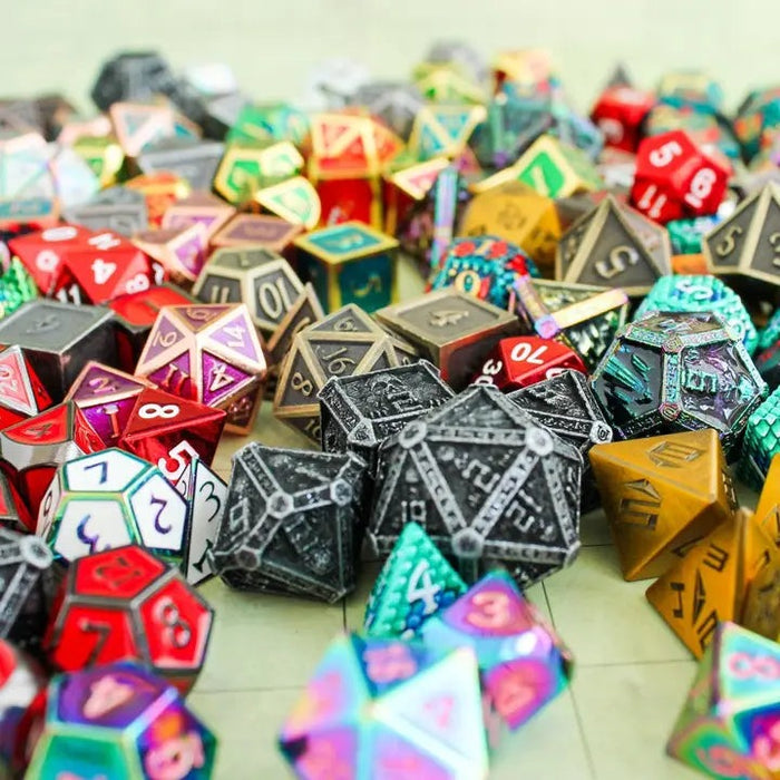 Metal Mystery Dice Set