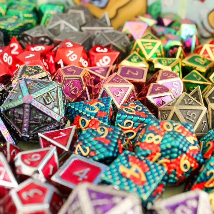 Metal Mystery Dice Set