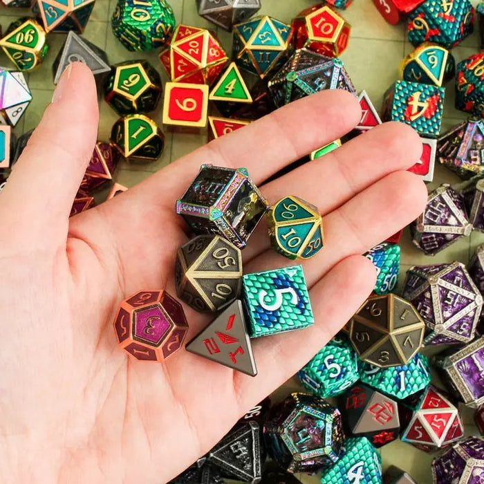 Metal Mystery Dice Set