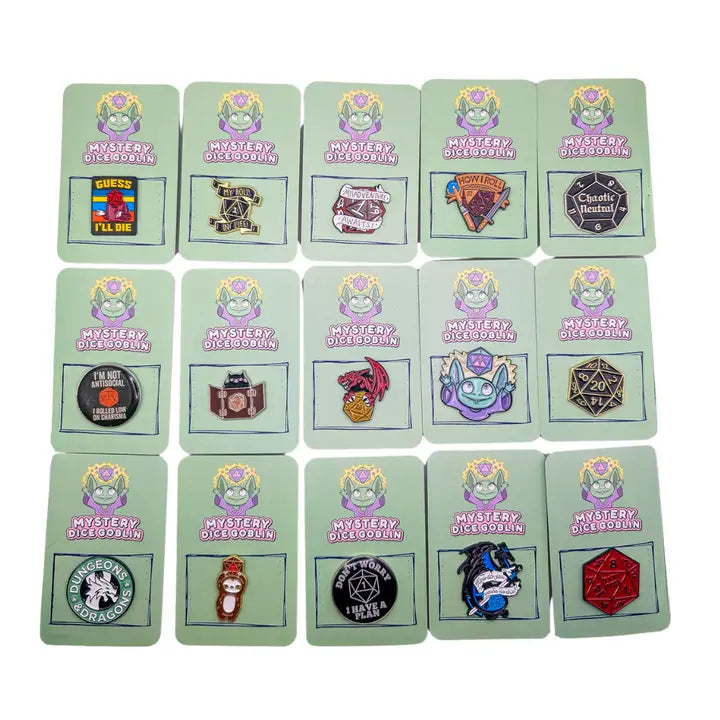 Mystery Dice Goblin Pin Badge