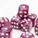 Pearl D6 Dice Set | Fuchsia | RPG 12 Pack | Round Edge