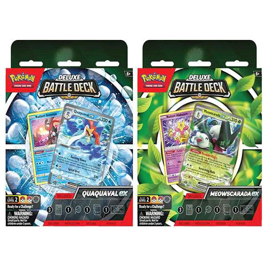 Pokemon TCG : Deluxe Battle Decks - Quaquaval Ex/Meowscarada Ex