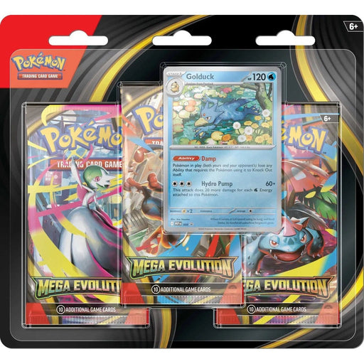 Pokémon TCG: Mega Evolution - 3-pack-Golduck-PREORDER